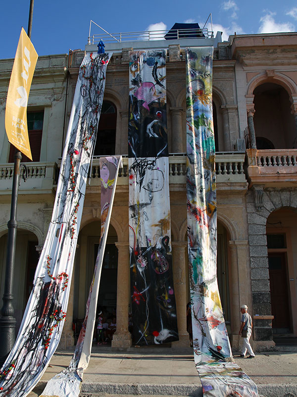 Havanna Gebäude Kunstausstellung
